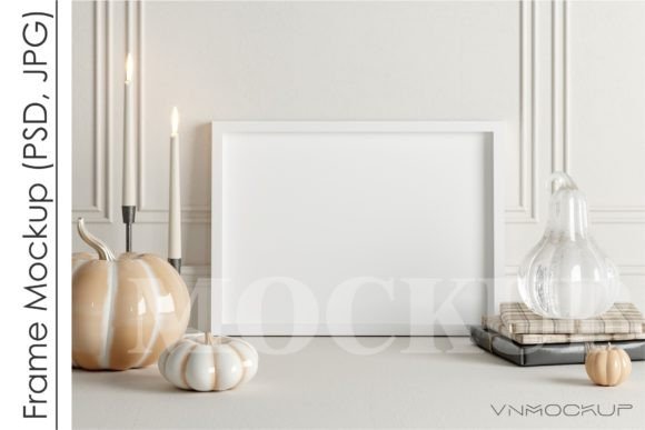Download Halloween Frame Mockup A4, A3 - Halloween frame mockup Collection