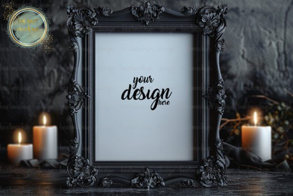 Download Gothic Halloween Frame Mockup - Halloween frame mockup Collection