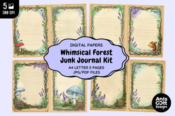 Download Whimsical Forest Junk Journal Kit - Whimsical Collection