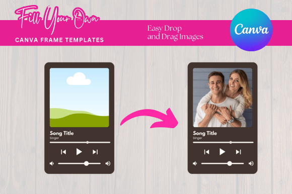 Download Music Player Canva Frame Mockup - Premium Resources